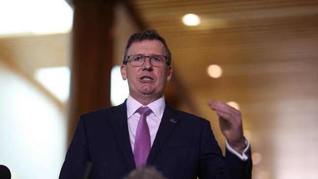 The Minister for Education and Youth Alan Tudge spoke to the media during a press conference in Parliament House, Canberra. Picture: NCA NewsWire / Gary Ramage