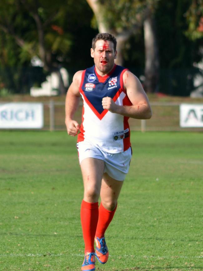 Former Eastern Park footballer Michael Friel pictured during the May 5 game against Kilburn. Picture: Mathew Long/LongTime Photography.