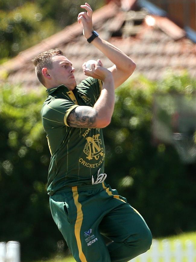 Jonty Rushton in action for Northcote. Picture: Hamish Blair