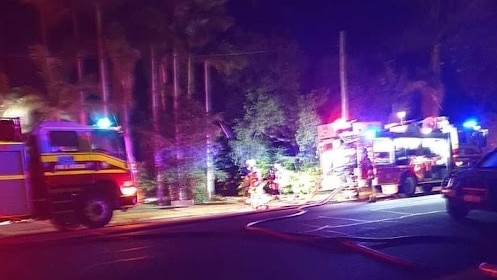 A house fire in Chapman Street Proserpine severely damaged in fire. Picture: Michael Downer