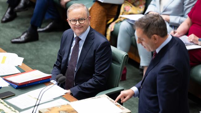 Anthony Albanese and Treasurer Jim Chalmers. Picture: NCA NewsWire / David Beach