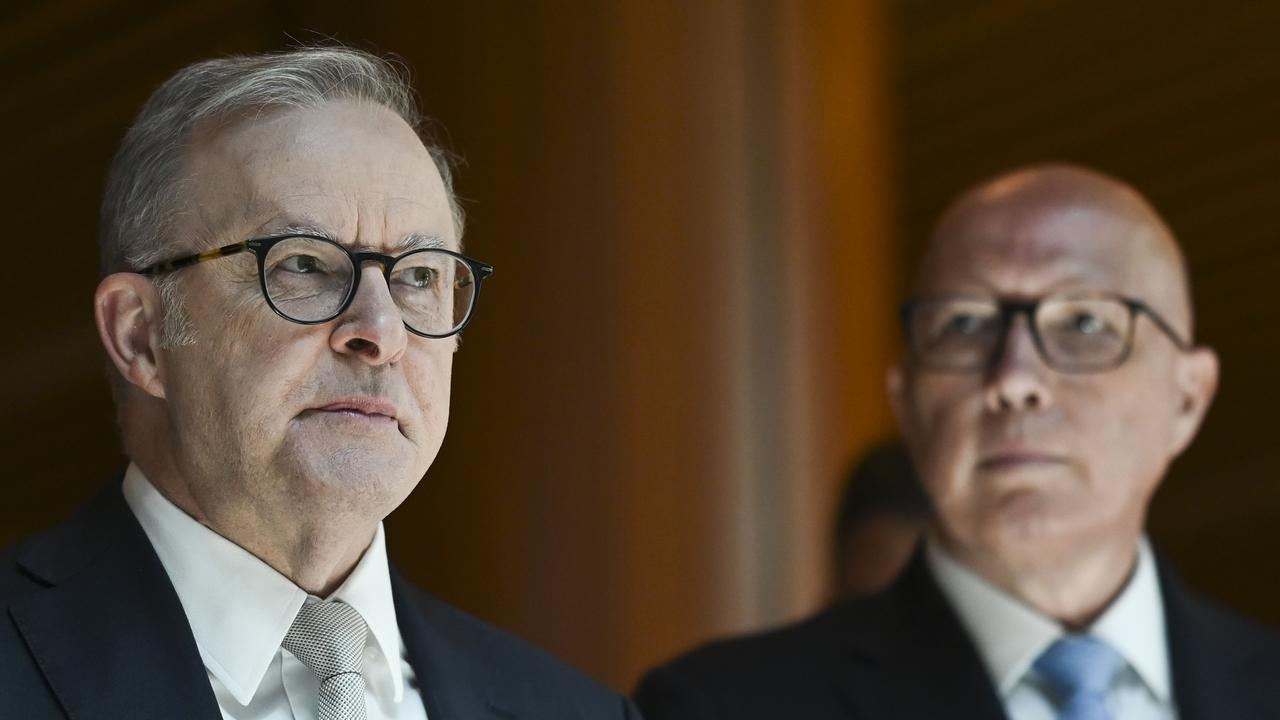 Prime Minister Anthony Albanese and Leader of the Opposition Peter Dutton. Picture: NewsWire / Martin Ollman