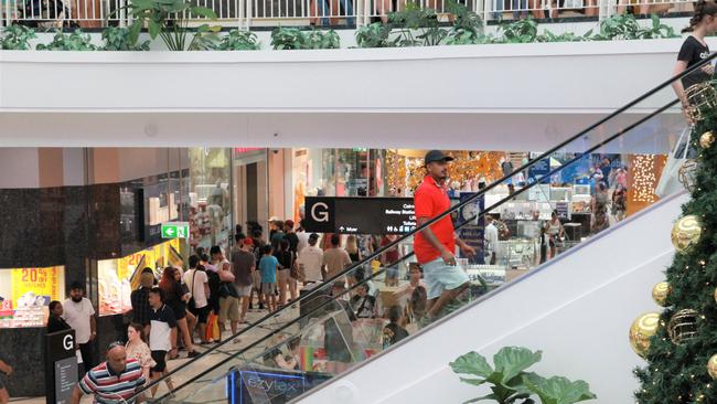 Crowds pack Cairns Central Shopping Centre in the CBD in search for a good deal during Boxing Day sales. Picture: Peter Carruthers