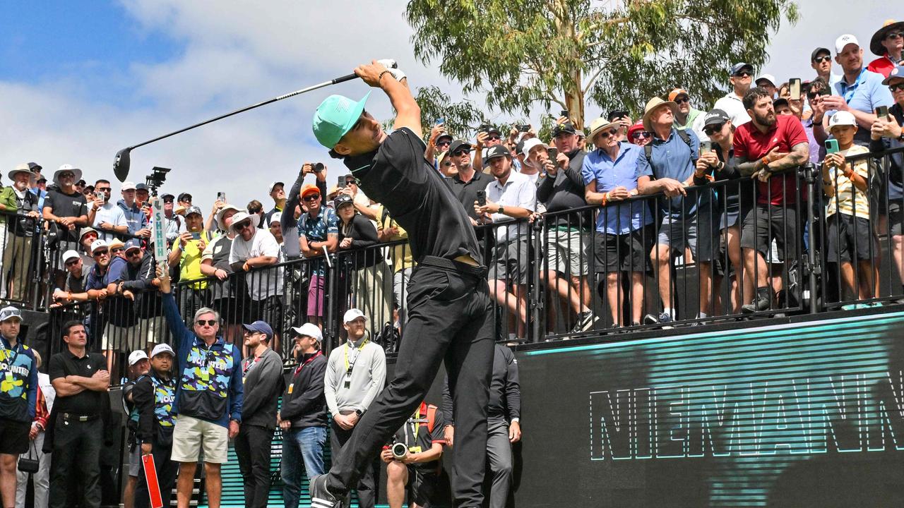 Mexico's Joaquin Niemann took over Adelaide.. (Photo by Brenton Edwards / AFP) /