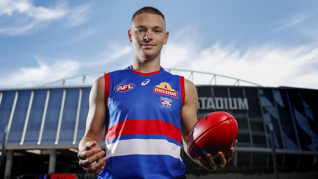 Western Bulldogs took Cooper Hynes with pick 20 in the first round of the AFL draft on Wednesday night. Picture: Michael Klein