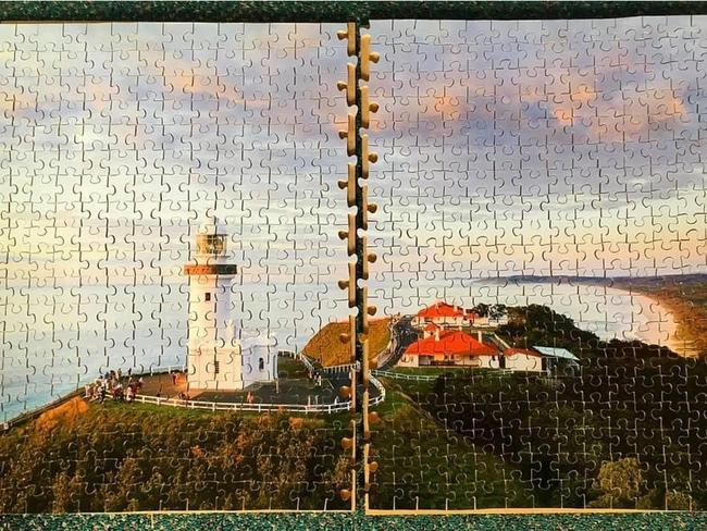 PUZZLE: One of the Byron Bay Puzzle Co's puzzles. This is of the Byron Bay lighthouse