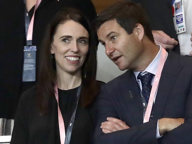 Jacinda Ardern with her fiance Clarke Gayford. Picture: AP