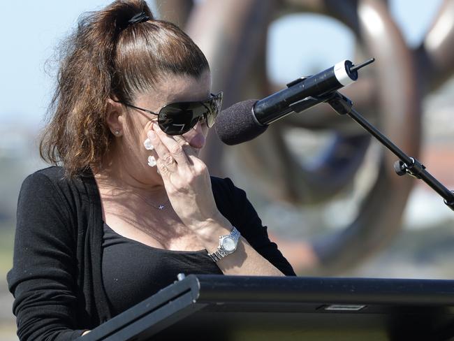 Maria Kotronakis speaks at the Coogee Bali Commemoration Ceremony, which she will attend again this year. Picture: Craig Wilson