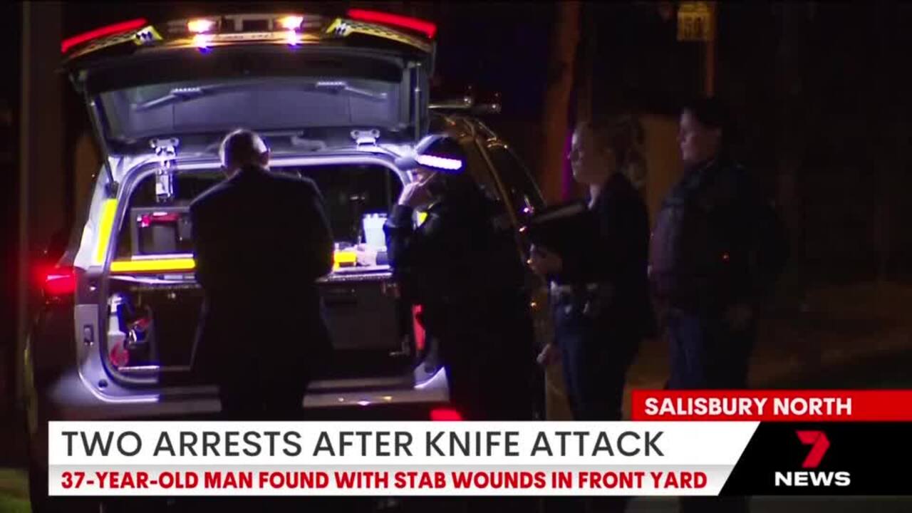 Two arrested over brutal Salisbury stabbing (7NEWS)