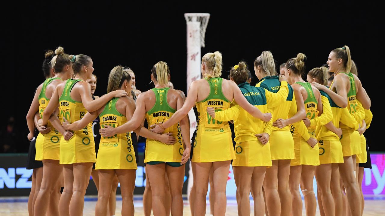 The Diamonds are ready for the final two games of the Constellation Cup this weekend. Picture: Kai Schwoerer/Getty Images