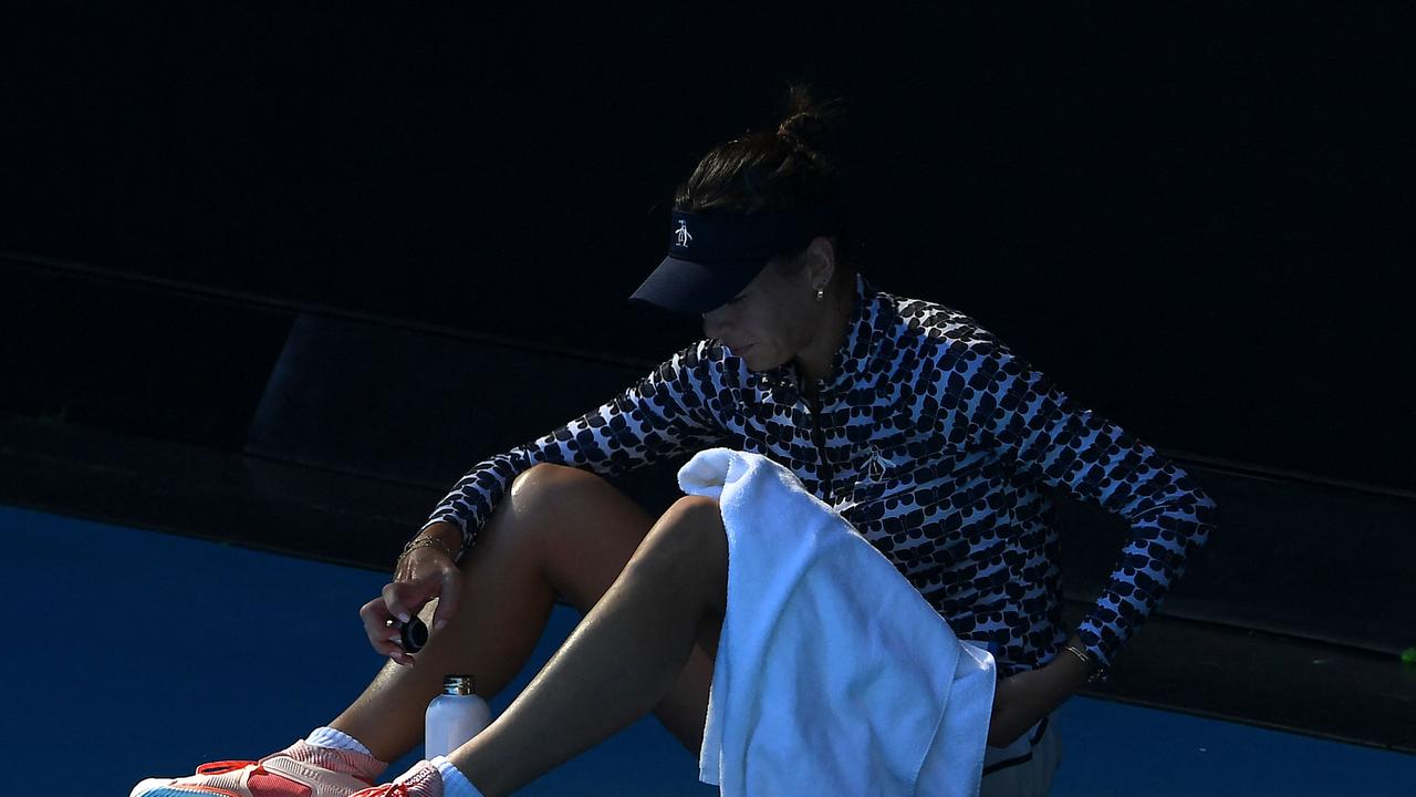 Australia's Ajla Tomljanovic is out of this year’s Australian Open. (Photo by Paul CROCK / AFP)