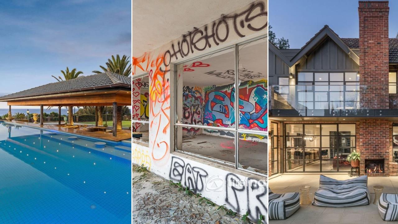 From abandoned mansions to luxurious clifftop estates, Victoria’s most clicked on homes of 2024 have been revealed.