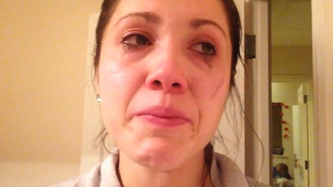 Mum films moment she has anxiety attack