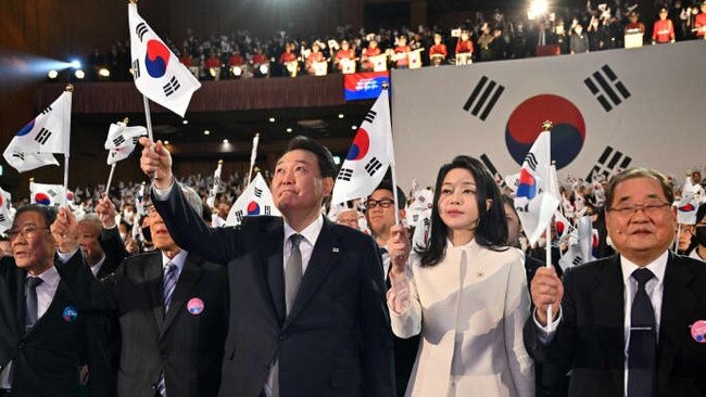 Critics call South Korean President Yoon Suk Yeol’s wife Kim Keon-hee his Achilles’ heel. Picture: Jung Yeon-Je/Press Pool