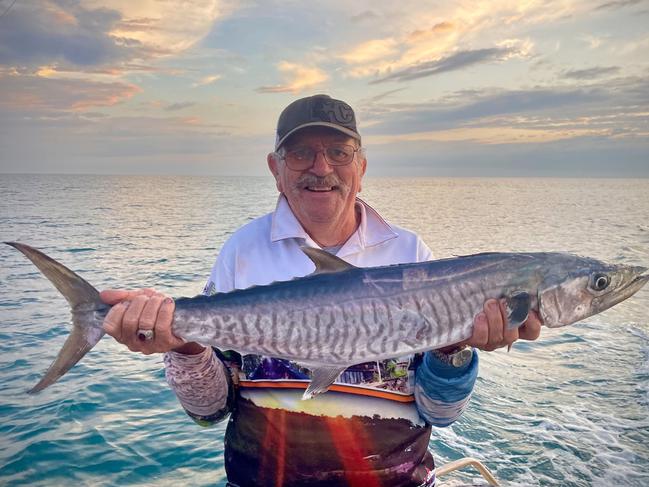 03/08/2023 - 1.	Gary Allen fished Lee Point for his morning mackerel when the winds weren’t too bad. Picture: David Richardson