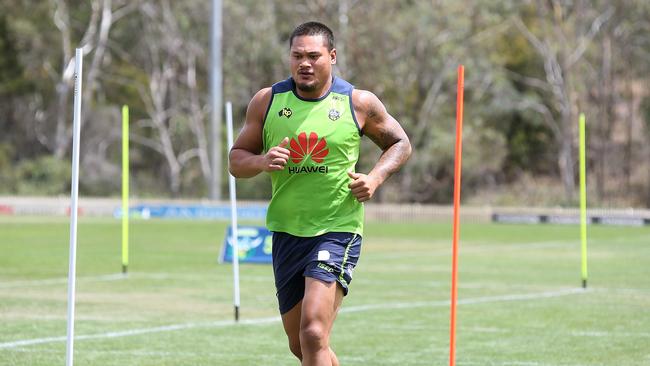 Joseph Leilua during the 2018 pre-season. Picture: Kym Smith