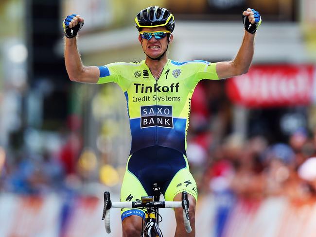 Victory - Michael Rogers of Australia celebrates his long-awaited first Tour de France stage win.