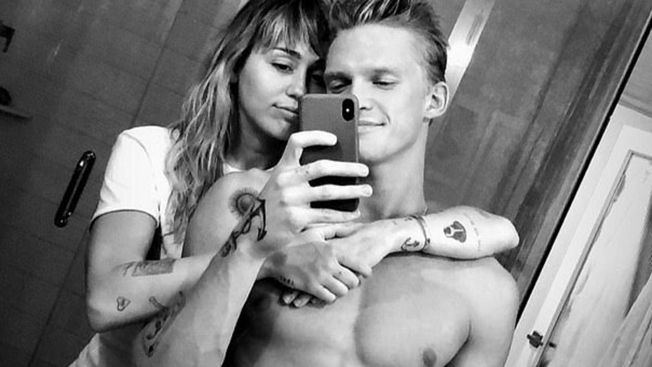 Miley Cyrus and Cody Simpson. Picture: Instagram