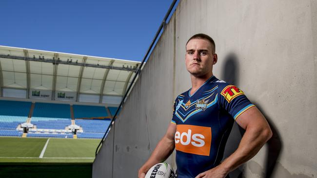 Gold Coast Titans player AJ Brimson at Cbus Super Stadium. Picture: Jerad Williams