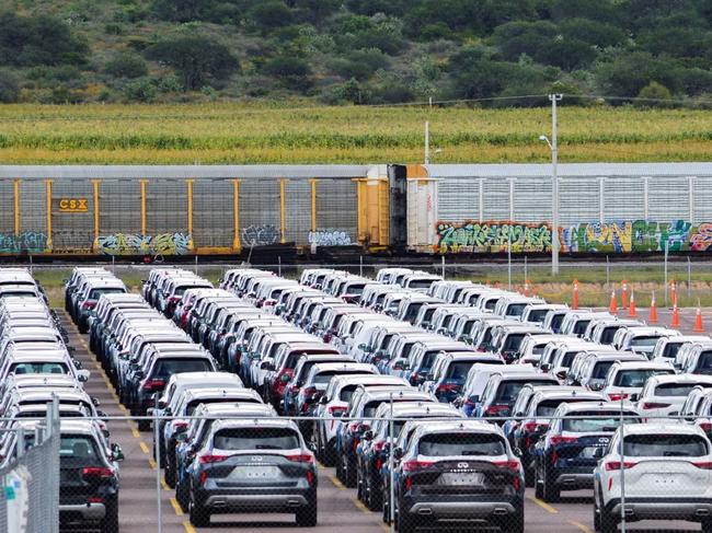 Nissan cars at its manufacturing complex in Aguascalientes, Mexico. Photo: Liberto Urena /REUTERS