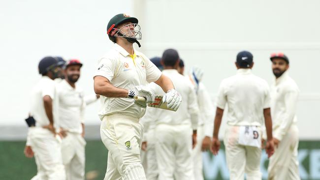 Mitchell Marsh threw his wicket away on day four. Picture: AAP