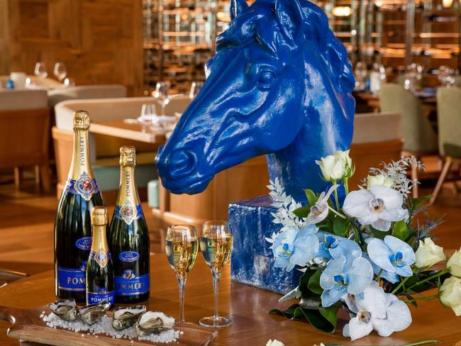 EAT STREET + Melbourne Cup 2019, pt2 - Atelier by Sofitel - interior with Champagne Pommery, photo - Daniel Boud