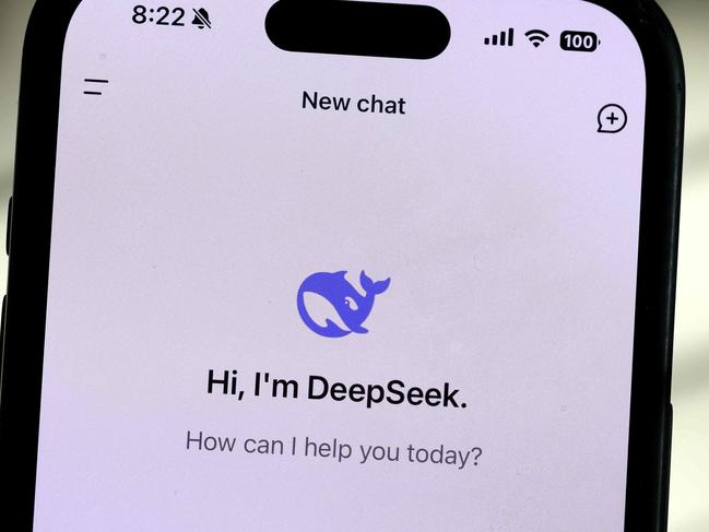 SAN ANSELMO, CALIFORNIA - JANUARY 27: In this photo illustration, the DeepSeek app is displayed on an iPhone screen on January 27, 2025 in San Anselmo, California. Newly launched Chinese AI app DeepSeek has surged to number one in Apple's App Store and has triggered a sell-off of U.S. tech stocks over concerns that Chinese companies' AI advances could threaten the bottom line of tech giants in the United States and Europe. (Photo Illustration by Justin Sullivan/Getty Images) (Photo by JUSTIN SULLIVAN / GETTY IMAGES NORTH AMERICA / Getty Images via AFP)