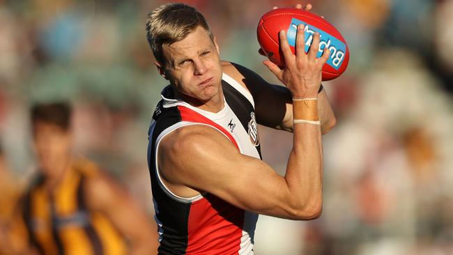 St Kilda legend Nick Riewoldt has joined the fight to bring an AFL team to Tasmania. Picture: Getty Images