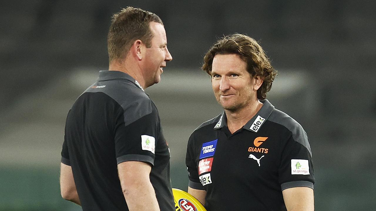 Steve Johnson worked alongside James Hird at the Giants this year. Picture: Getty Images