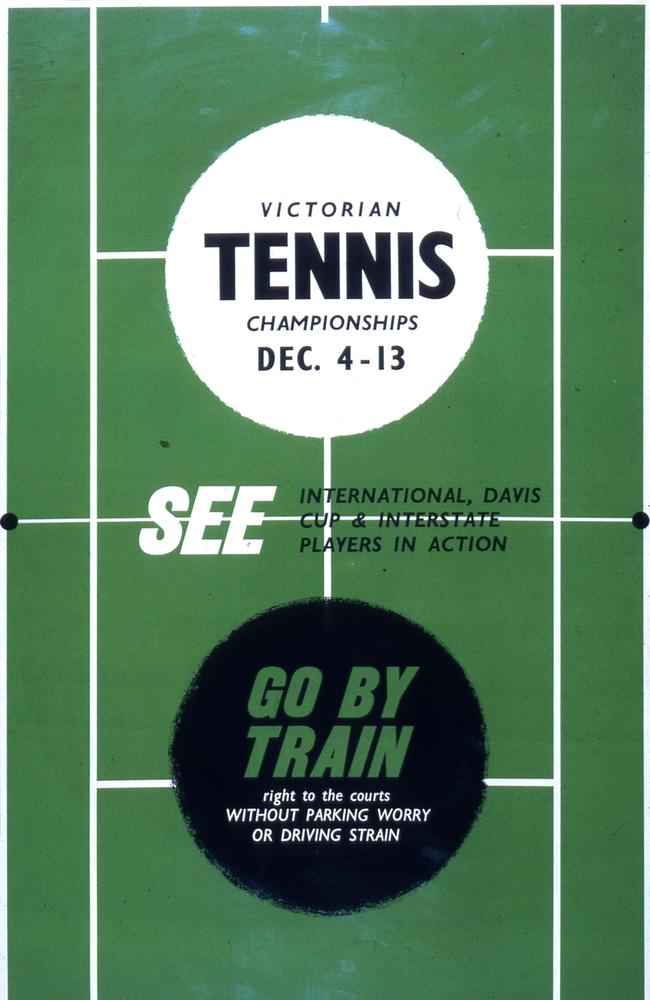 A simple ad for the Victorian Tennis Championships. Public Record Office Victoria image citation: PTC-slide-box41-005