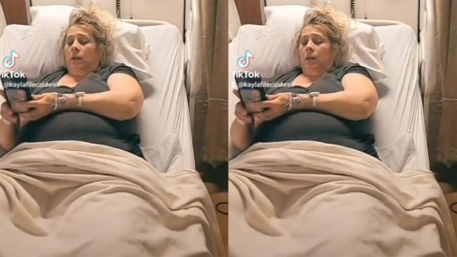 Kayla's mum had IVF at 51. Photo: TikTok