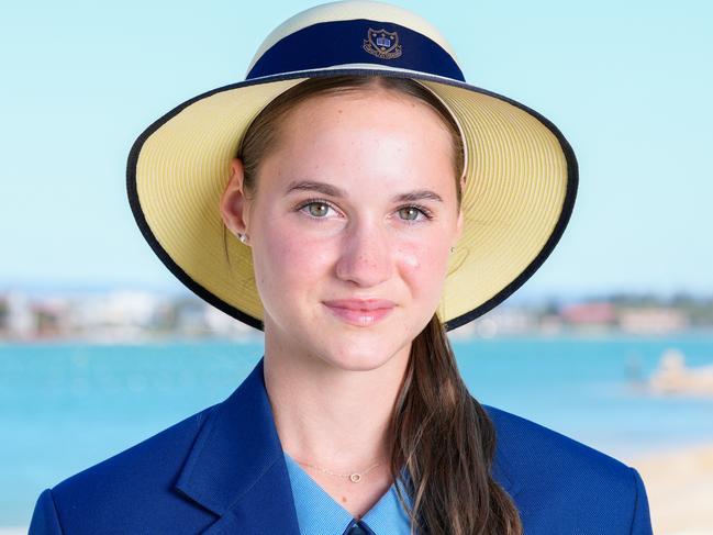 January 7, 2025: Keen rower Imogen McCullough applied herself for a scholarship to Walford for year 10 and won a place this year. Picture: Tim Joy