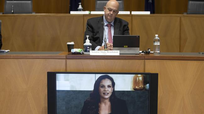 Google Australia managing director Mel Silva spoke at a Senate inquiry into proposed news media bargaining laws. Picture: NCA NewsWire / Gary Ramage