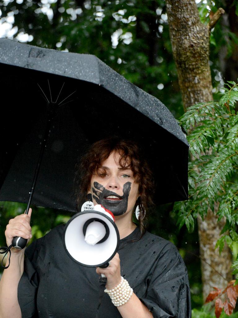 Ilona Harker at the March 4 Justice event in Mullumbimby on Monday, March 15, 2021. Picture: Liana Boss