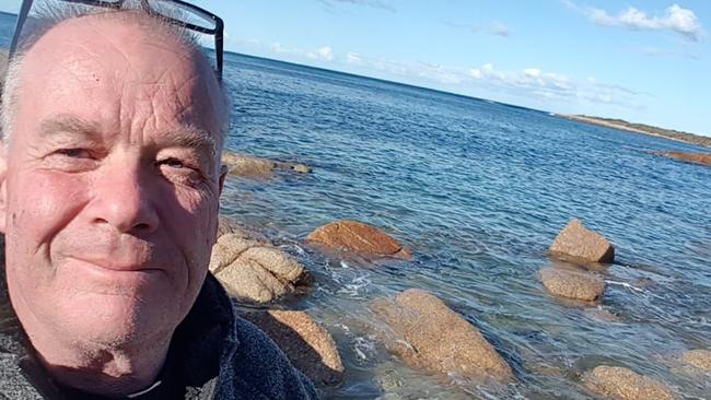 Bicheno man Wayne Hearps, 58, is down on his luck after a nasty beach fall and damage to his home during recent severe weather. Picture: Facebook