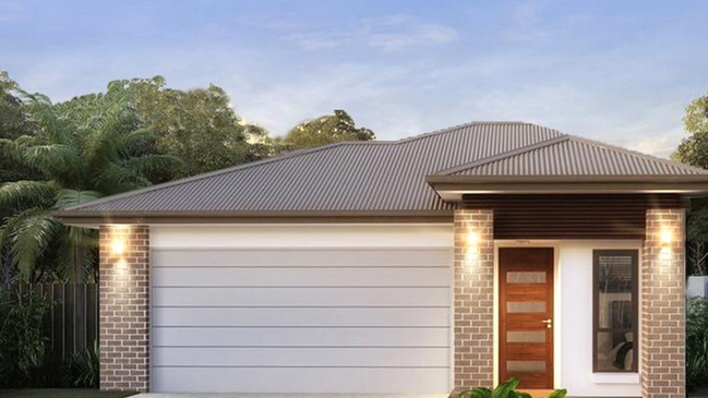 Renders of facades buyers can choose for homes in The Plateau estate in Flinders View