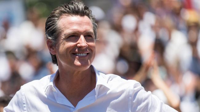 California governor Gavin Newsom’s response to coronavirus showed a preference for coercive top-down measures. Picture: Getty Images