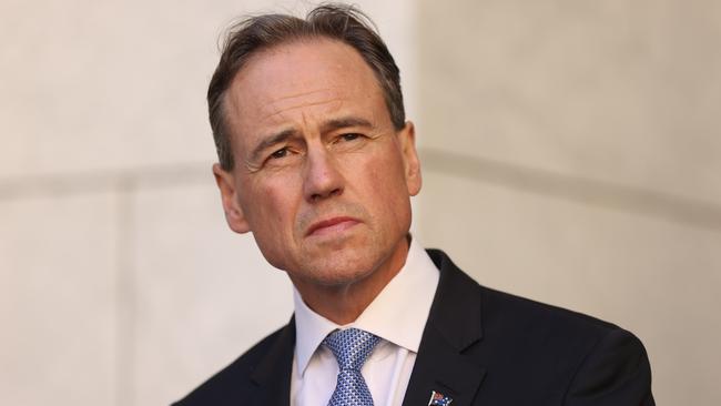 Federal Health Minister Greg Hunt is calling for aged care residents to consent to receiving the vaccine, saying ‘It can save your life’. Picture: NCA NewsWire / Gary Ramage