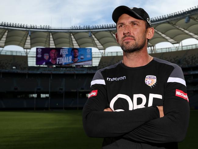 PERTH, AUSTRALIA - MAY 15: Tony Popovic, head coach of the Glory poses during a Perth Glory A-League media session at Optus Stadium on May 15, 2019 in Perth, Australia. (Photo by Paul Kane/Getty Images)