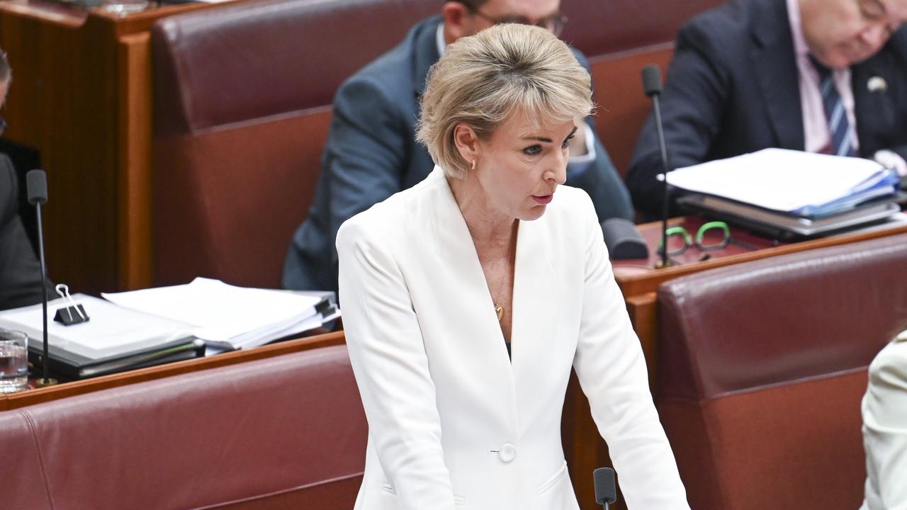 Michaelia Cash pressured the government over its handling of the NZYQ decision. Picture: NCA NewsWire / Martin Ollman