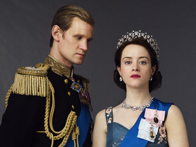 Matt Smith as Prince Philip and Claire Foy as Queen Elizabeth II in Netflix drama series, The Crown. Picture: Supplied/Netflix