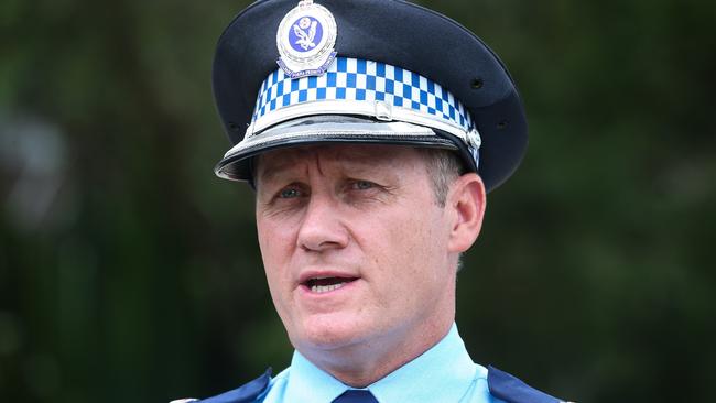 Acting assistant commissioner Chad Gillies. Picture: Newscorp: Daily Telegraph/ Gaye Gerard