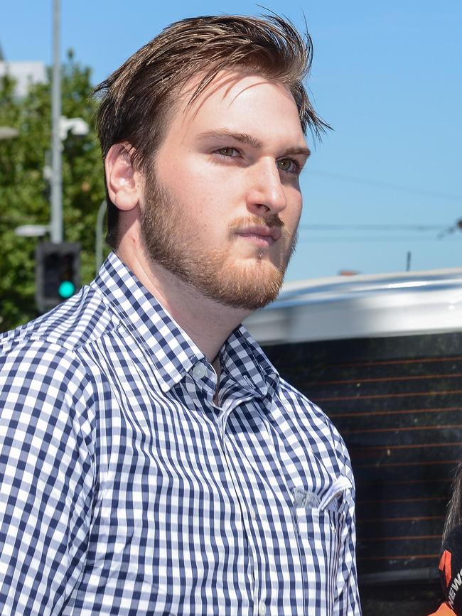 Marcus Cappo leaves the Adelaide Magistrates Court after an earlier appearance. Picture: NCA NewsWire/Brenton Edwards