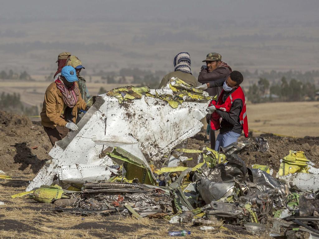 The crash site of flight 302. Picture: AP/Mulugeta Ayene