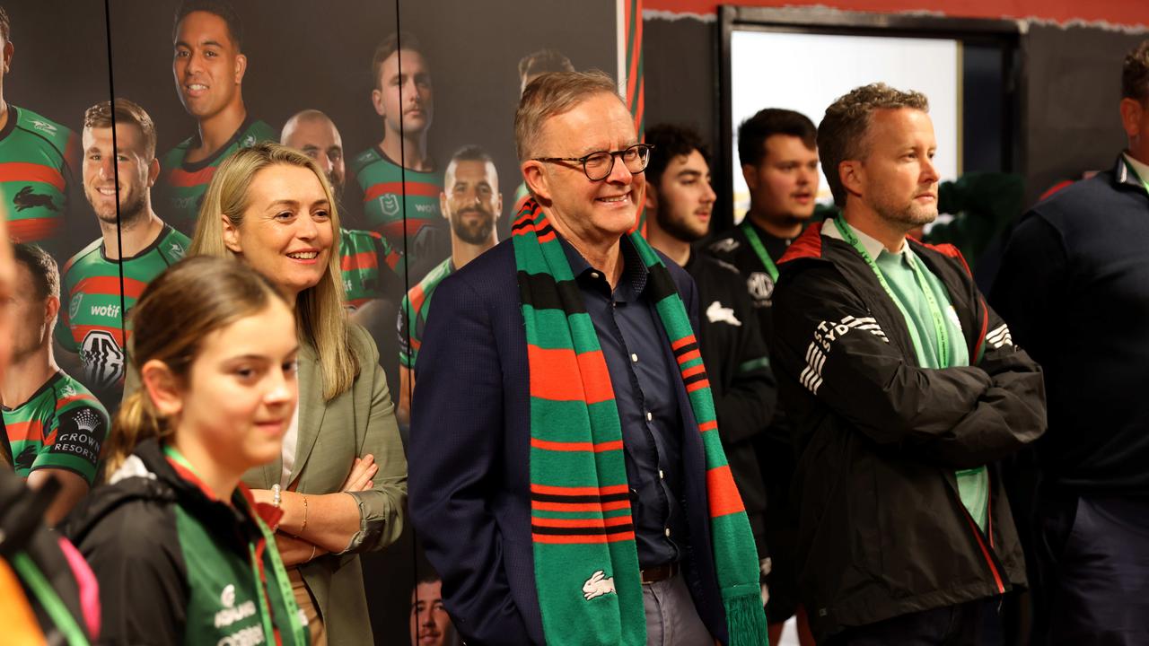 Mr Albanese is a mad Rabbitohs supporter. Picture: Damian Shaw