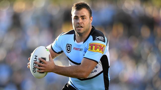 Junior rugby league players have been sent video messages of support from NRL players like Cronulla Sharks star Wade Graham. Photo Joel Carrett.