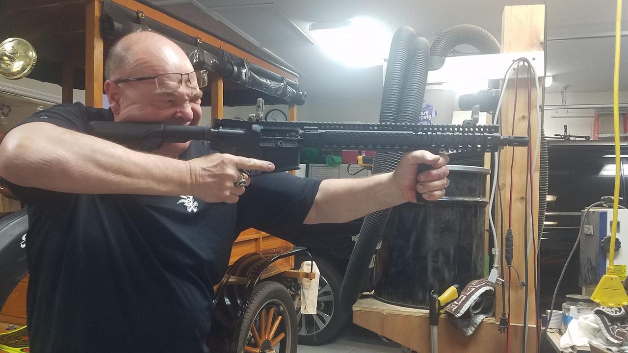 Mr Hendrickson’s love of firearms was heavily documented on his social media page. Picture: Facebook