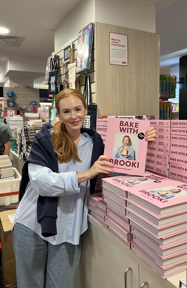 Brooke Bellamy of Brooki Bake House at one of her cookbook signings. Supplied