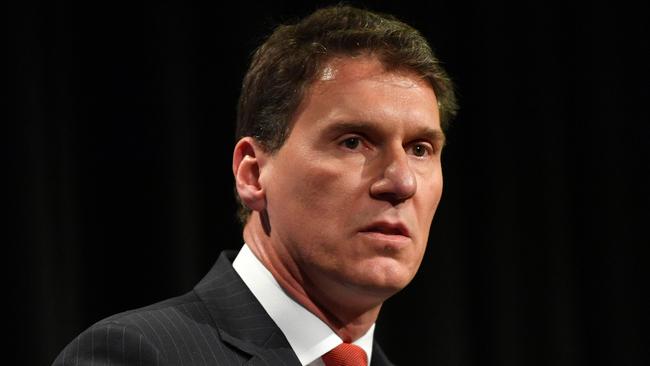 Australian Senator Cory Bernardi is seen during an election debate at the South Australian Press Club, Adelaide, Wednesday, May 8, 2019. (AAP Image/David Mariuz) NO ARCHIVING