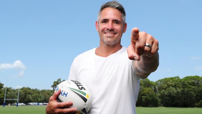 Former Bronco Corey Parker is the face of KFC SuperCoach for 2021. Photo Lachie Millard